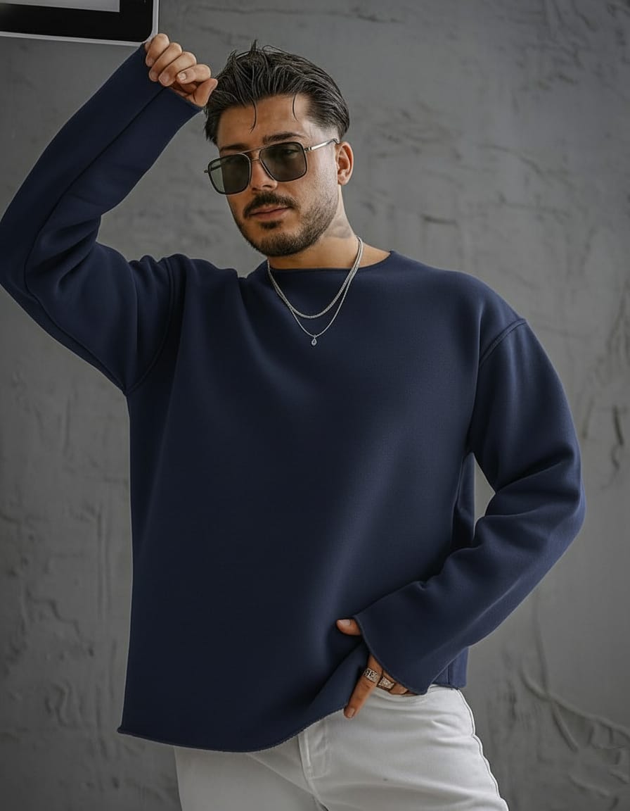Oversize Drop Shoulder Full Sleeve T-shirts