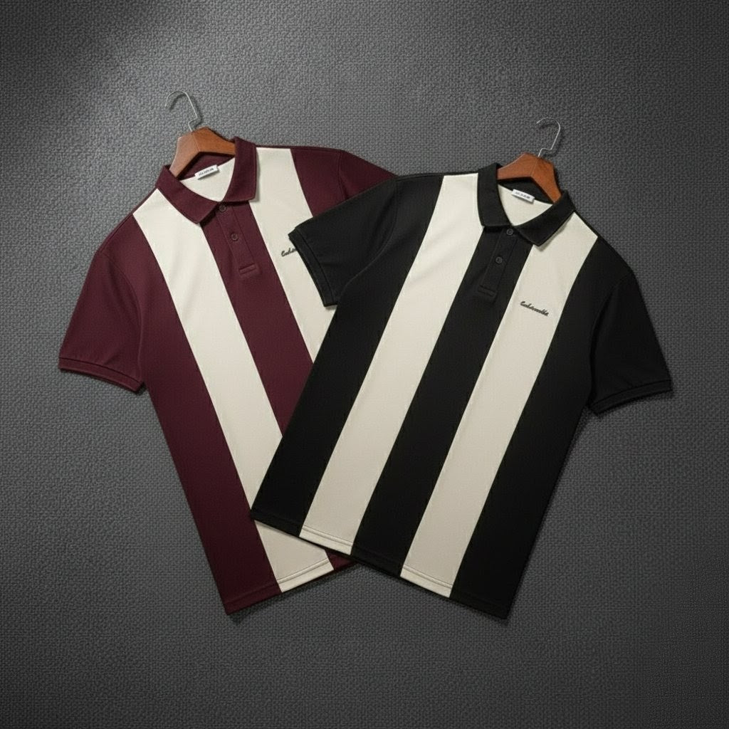 Black & Maroon Polo Combo